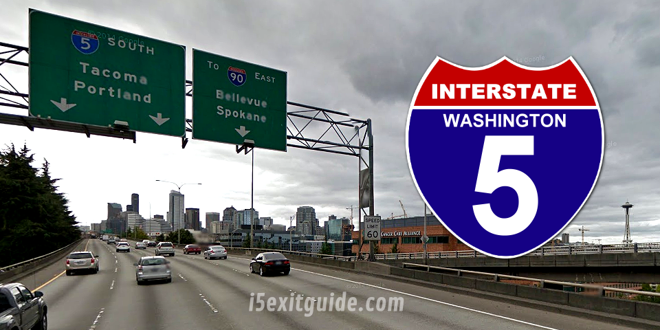 Washington I-5 Ramp and Lane Closures For HOV Lane Construction